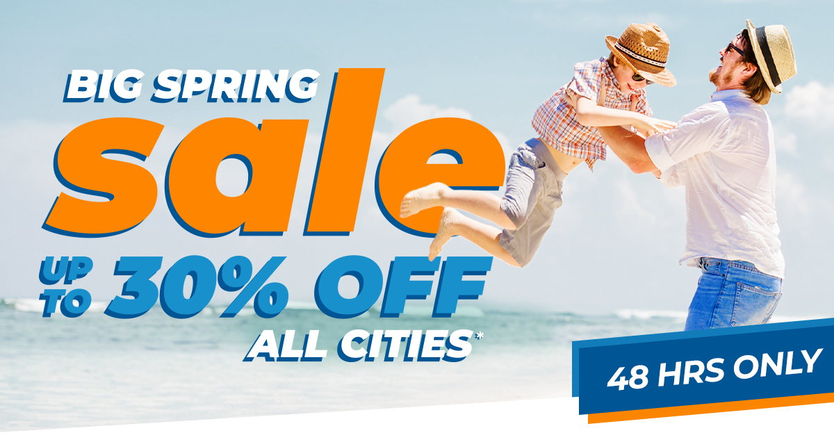 BIG SPRING Sale | Up to 30% OFF all cities | 48hrs only