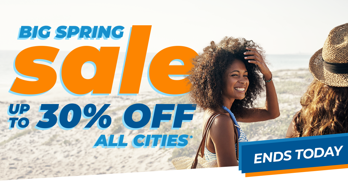 BIG SPRING Sale | Up to 30% OFF all cities | Ends today