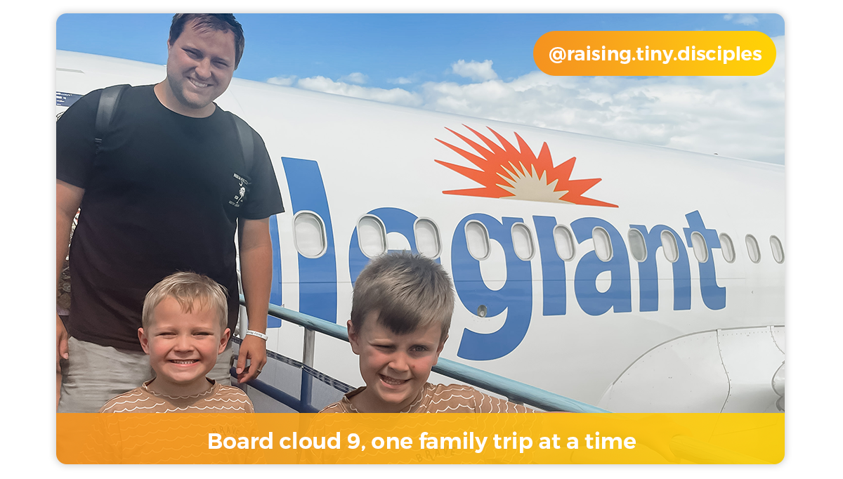 Board cloud 9, one family trip at a time | @raising.tiny.disciples