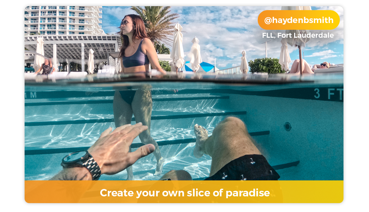 Create your own slice of paradise | FLL, Fort Lauderdale, FL | @haydenbsmith