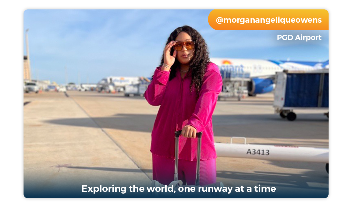 Exploring the world, one runway at a time | PGD Airport | @morganangeliqueowens