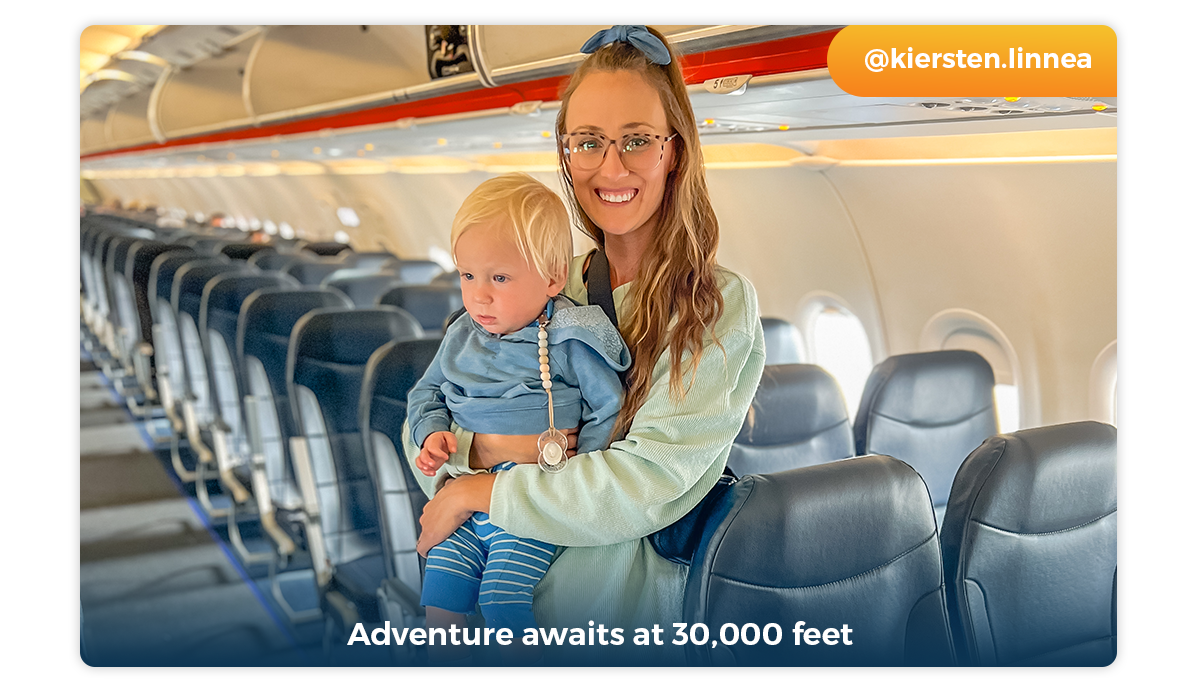 Adventure awaits at 30,000 feet | @kiersten.linnea