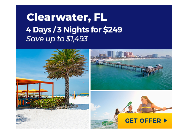 Clearwater, FL | 4 Days/3 Nights for $249 | Save up to $1,493