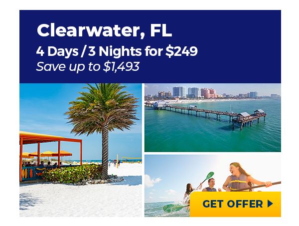 Clearwater, FL | 4 Days/3 Nights for $249 | Save up to $1,493