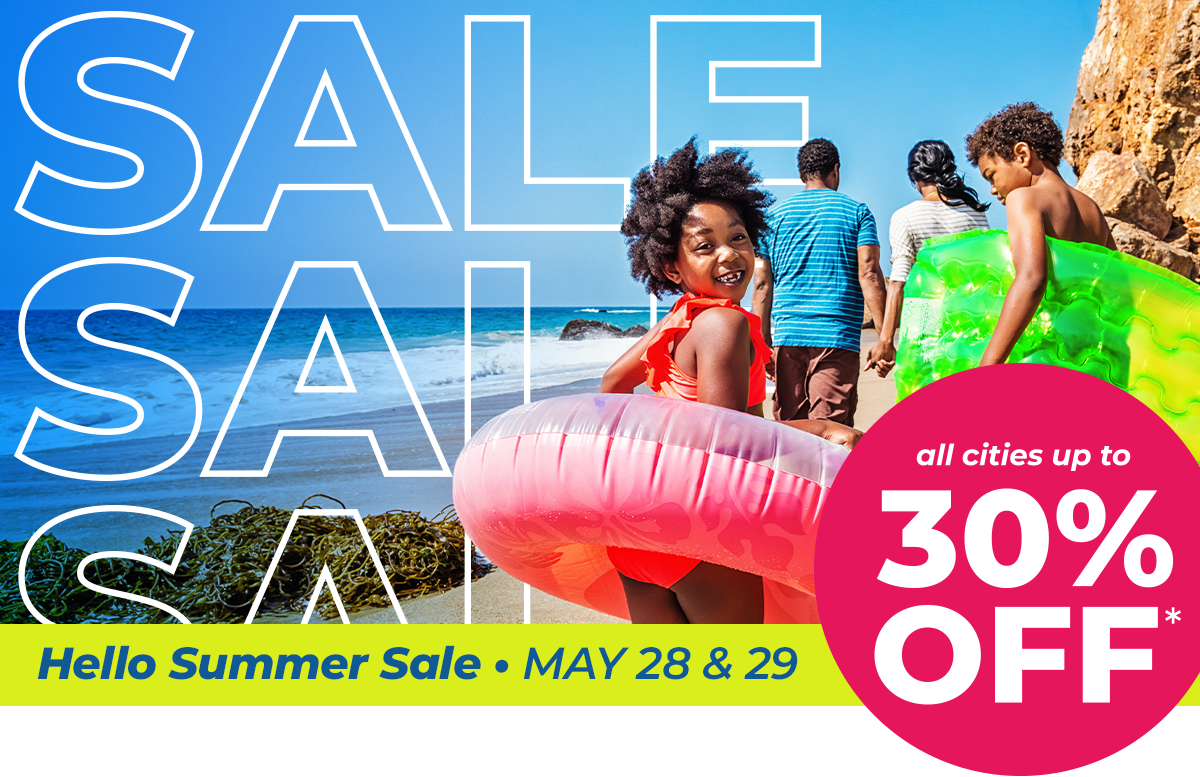 Hello Summer Sale | May 28th and 29th | All cities up to 30% off*