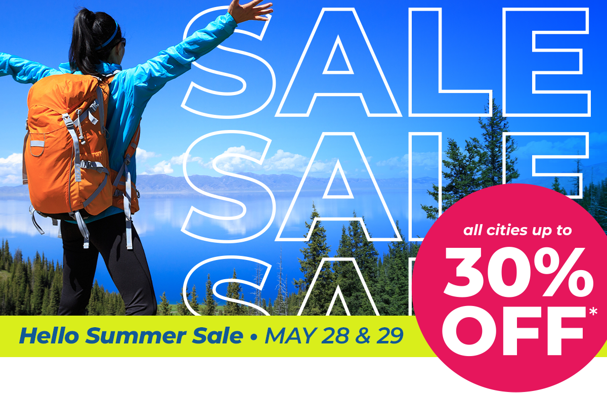 Hello Summer Sale | May 28th and 29th | All cities up to 30% off*