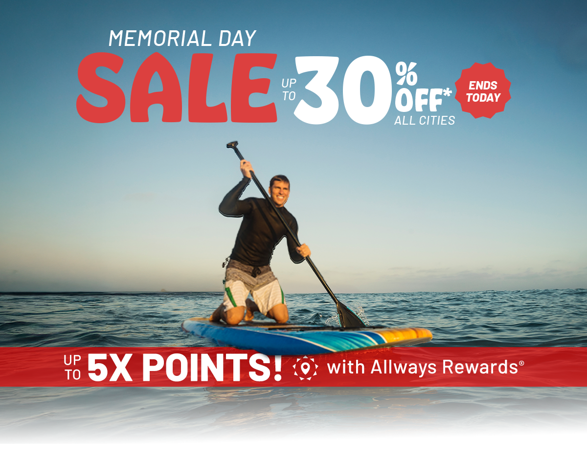 Memorial Day Sale | Up to 30% off all cities | Ends Today