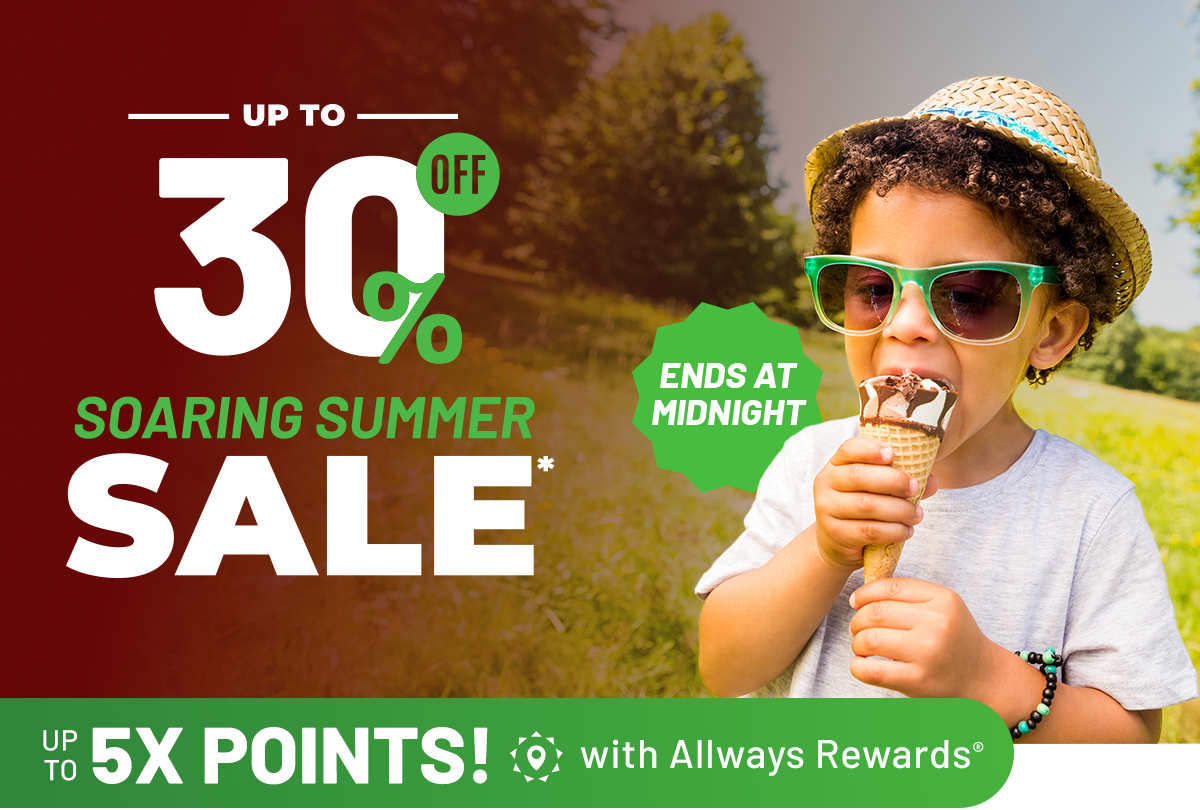 Up to 30% off Soaring Summer Sale | ENDS AT MIDNIGHT