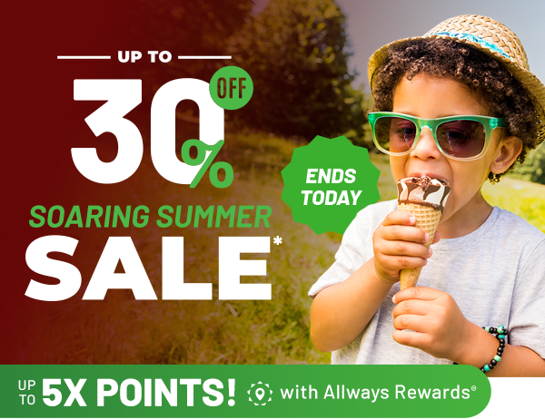 Up to 30% off Soaring Summer Sale | ENDS TODAY